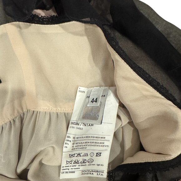 D&G Babydoll Silk Ruffle Blouse - Picture 8 of 8